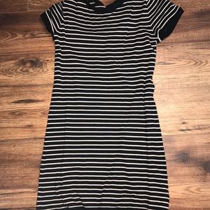 Black Striped Dress